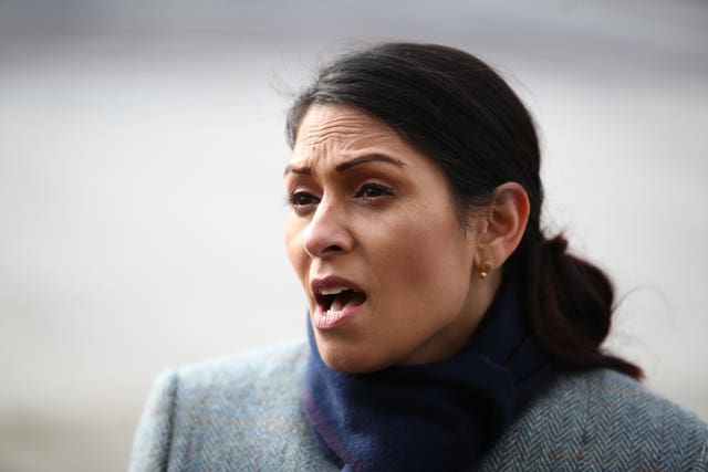 Home Secretary Priti Patel (Aaron Chown/PA)