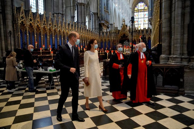 The Duke and Duchess of Cambridge at Westminster Abbey 