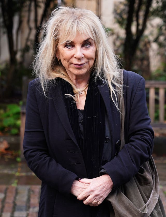 Helen Lederer arriving for a service of thanksgiving for Dame Jilly Cooper at Southwark Cathedral