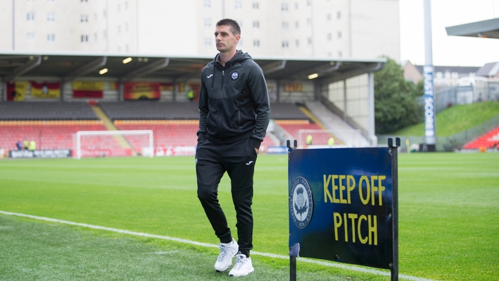 Kris Doolan was in the dugout at Ochilview (Jeff Holmes/PA)