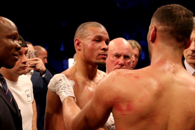 James DeGale (right) retired after defeat to Chris Eubank Jr 