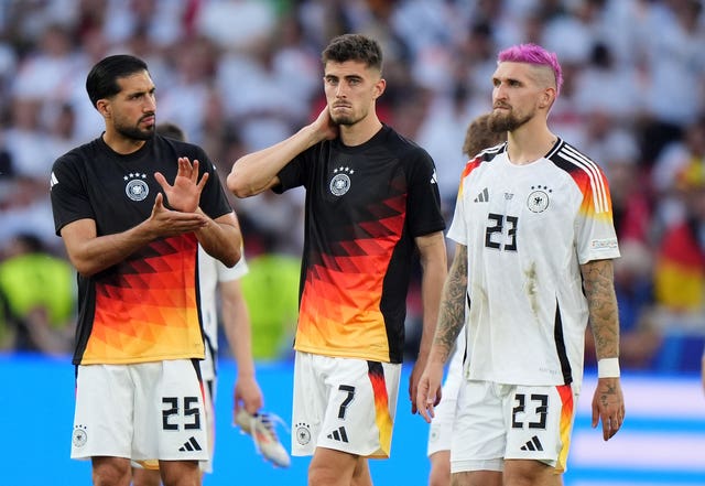 Germany players looking sad