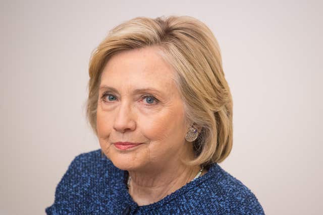 Hillary Clinton (Dominic Lipinski/PA)