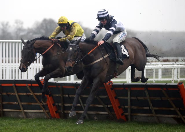 Skytastic (right) in action at Ascot