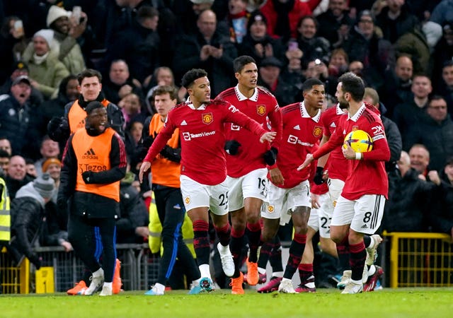 Jadon Sancho celebrates his equaliser 