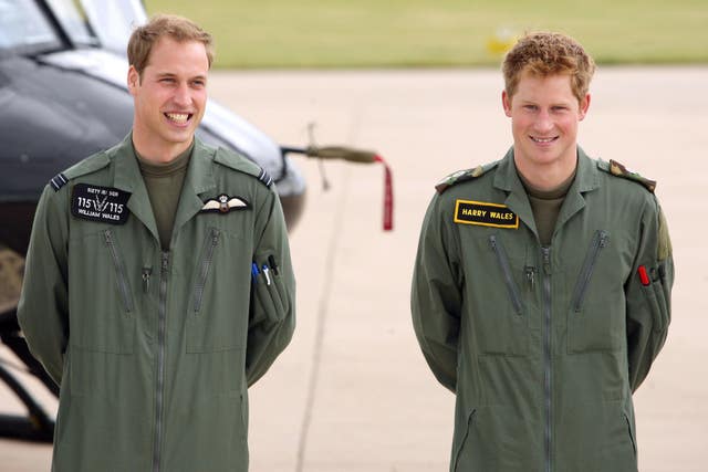 Princes William and Harry RAF photocall