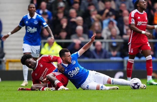 Everton and Nottingham Forest have both had points deducted this season (Peter Byrne/PA)