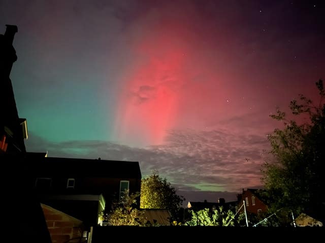 Northern Lights above Felixstowe, Suffolk