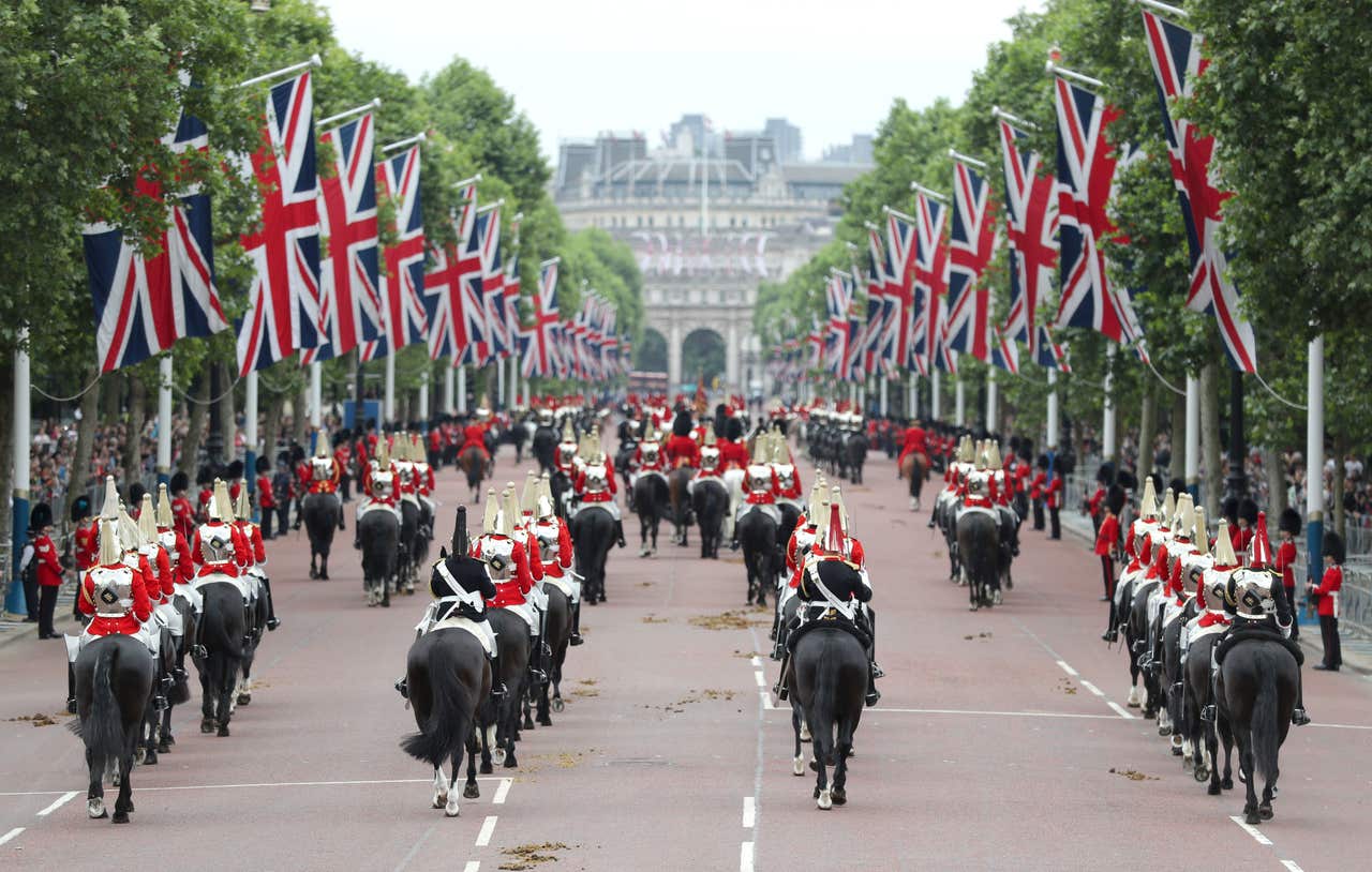 In Pictures All in order for Trooping the Colour as rehearsal takes