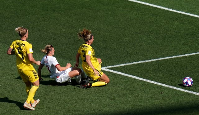 Ellen White scores against Sweden before the effort is ruled out