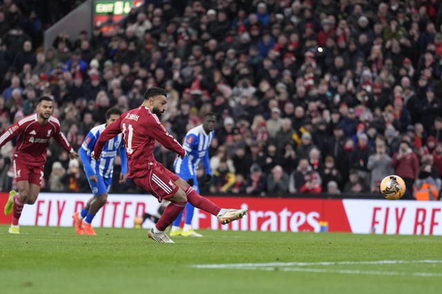 Mohamed Salah scores a penalty