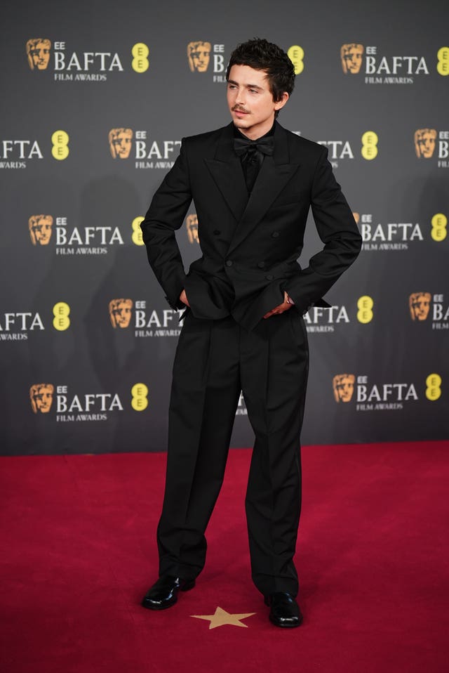 Timothee Chalamet at the EE BAFTA Film Awards 2026 – London