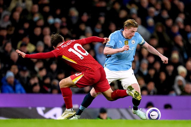 Manchester City v Liverpool – Premier League – Etihad Stadium