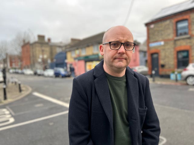 Fine Gael councillor Ray McAdam in the Arbour Hill area of Stoneybatter in Dublin