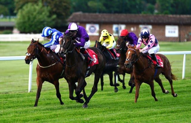 Enchanting Empress (second left) on her way to victory 