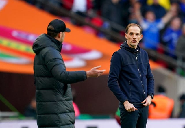 Thomas Tuchel, right, saw his side lose on penalties