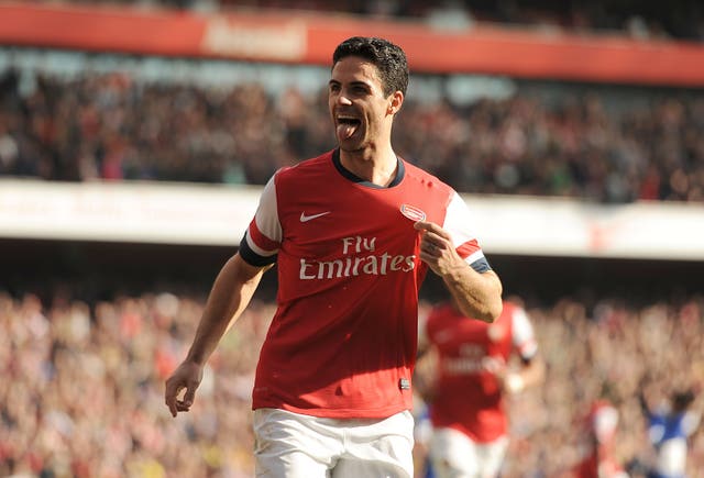 Arteta gained huge Premier League experience as a player with Arsenal and Everton 