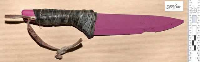 One of the knives used in the London Bridge attack