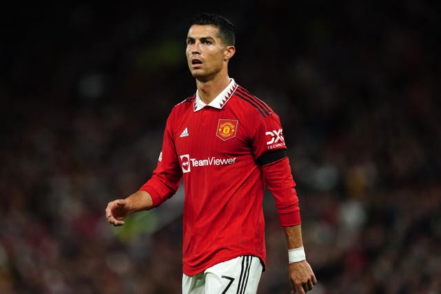 Manchester United’s Cristiano Ronaldo during the UEFA Europa League Group E match at Old Trafford, Manchester