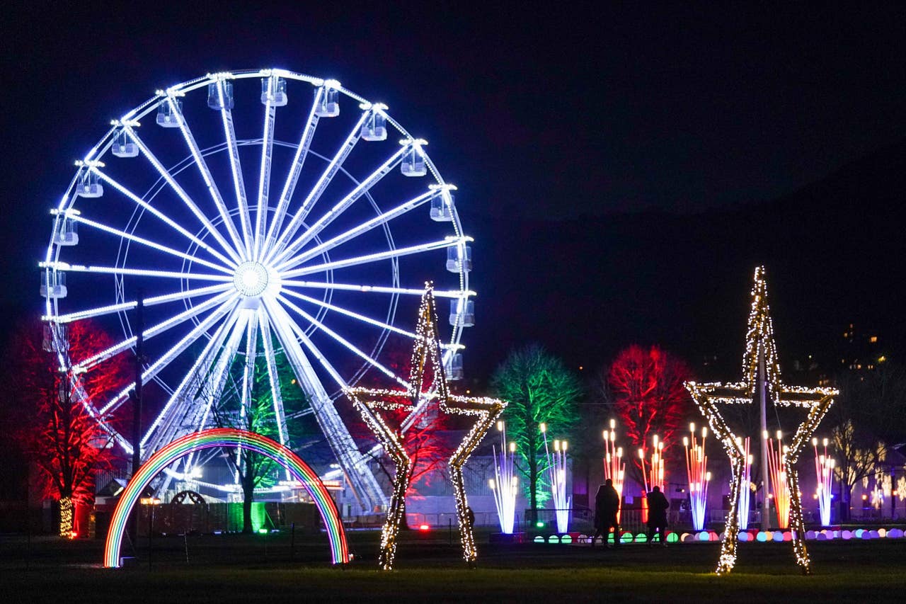 In Pictures: Festive lights spread welcome cheer as UK steps into