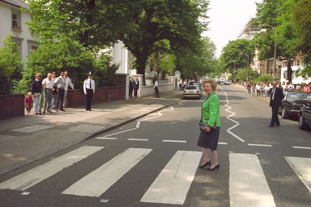 Politics – PM Margaret Thatcher – Abbey Road Studios, London