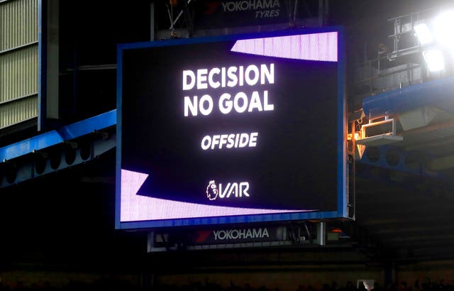 Olivier Giroud's goal was disallowed at Stamford Bridge