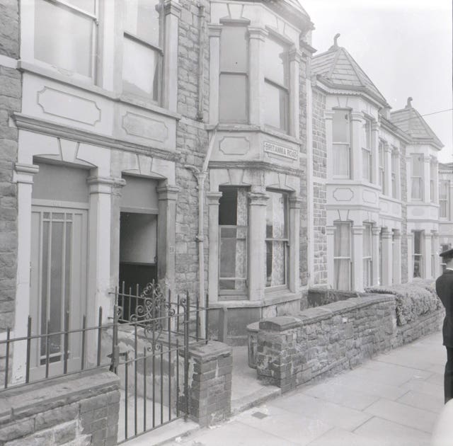 The front of 58 Britannia Road, in the Easton area of Bristol, where Louisa Dunne was killed in June 1967
