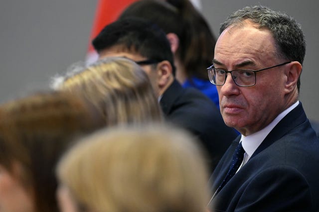 Bank of England governor Andrew Bailey 