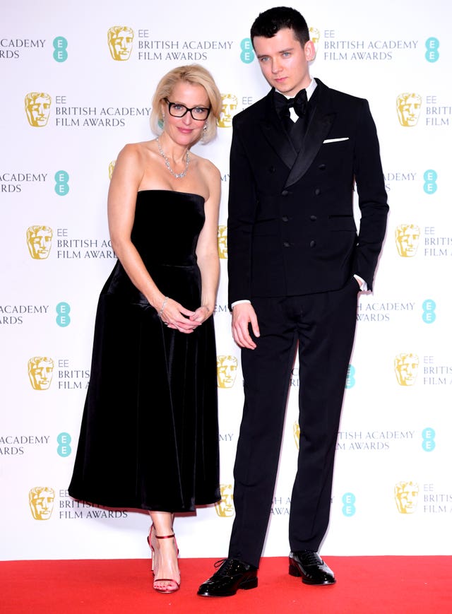 Gillian Anderson and Asa Butterfield
