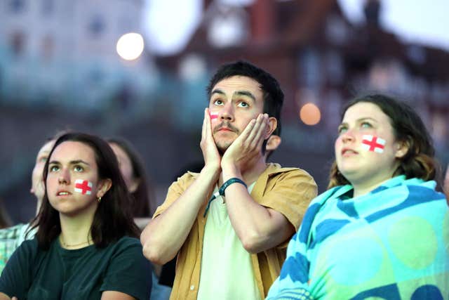 Despondent England fans