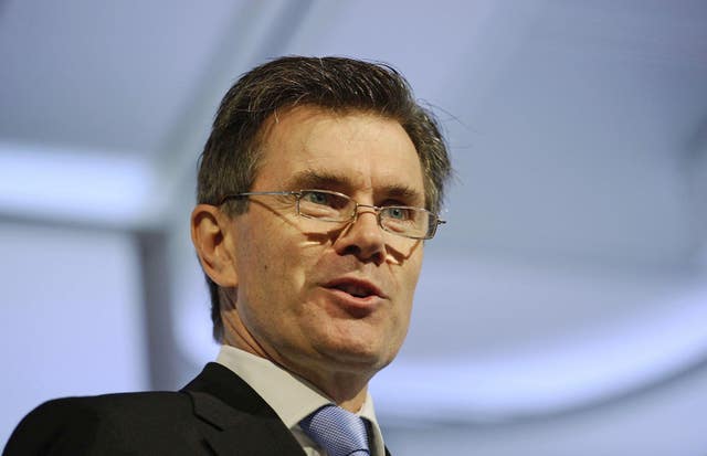 C lose-up former head of MI6 Sir John Sawers making a speech