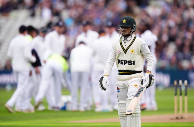 England celebrate a wicket