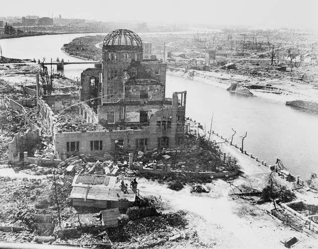 Hiroshima following the dropping of the atomic bomb (Crown copyright/PA)