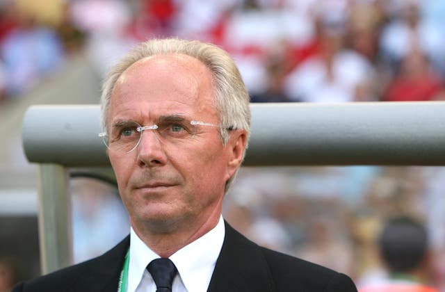 Sven-Goran Eriksson during his time as England manager