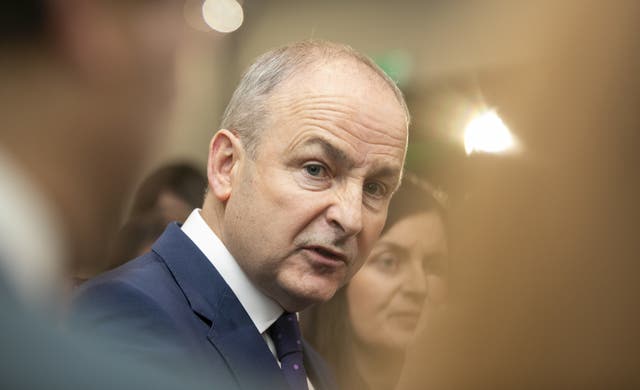 Head shot of Micheal Martin at the Radisson Hotel, Dublin, during the Fianna Fail ard fheis conference