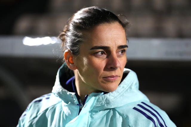 Arsenal interim manager Renee Slegers before the UEFA Women’s Champions League Group C match at Meadow Park, Borehamwood.