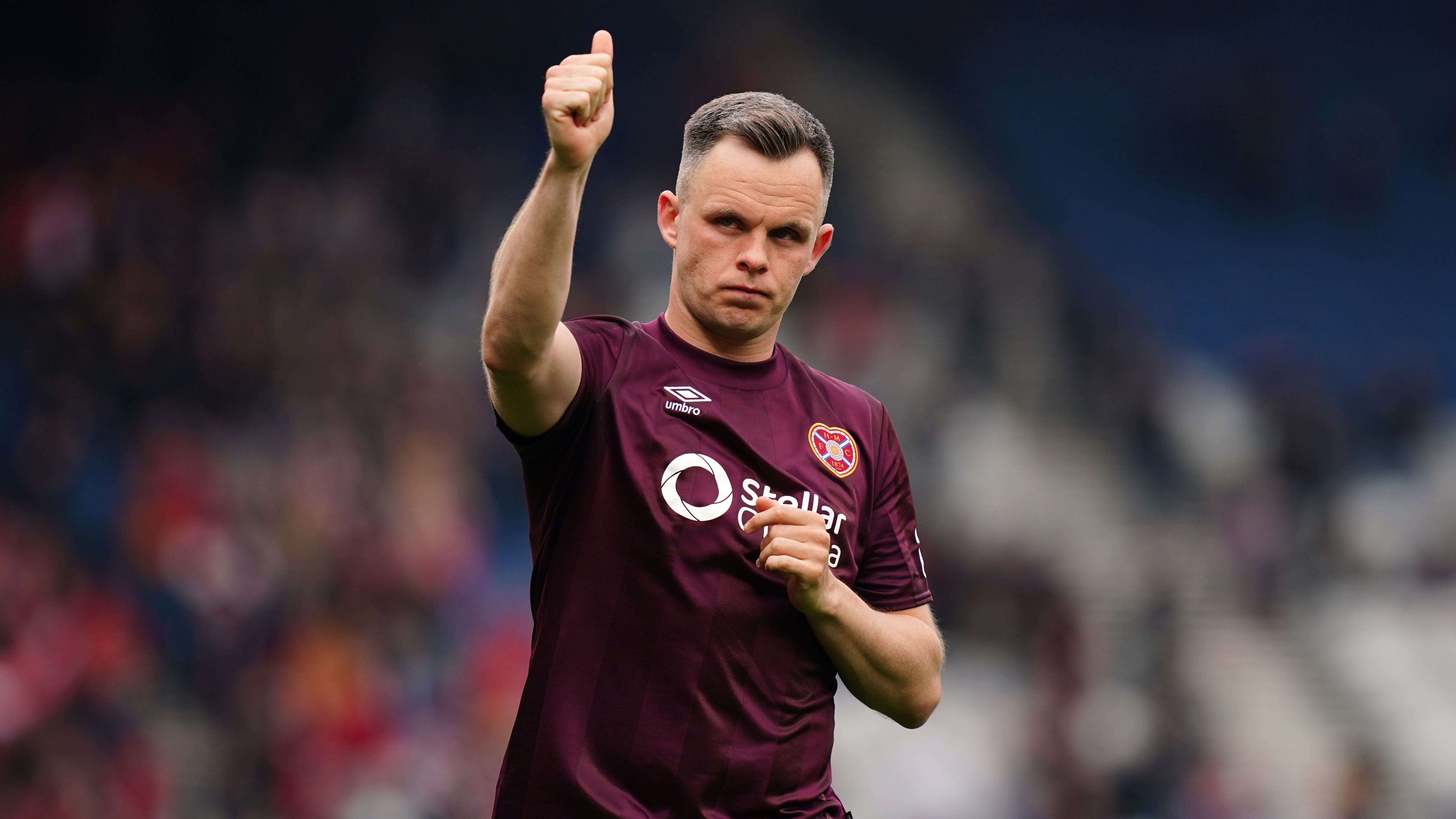 Lawrence Shankland scored a brace for Hearts (Jane Barlow/PA)
