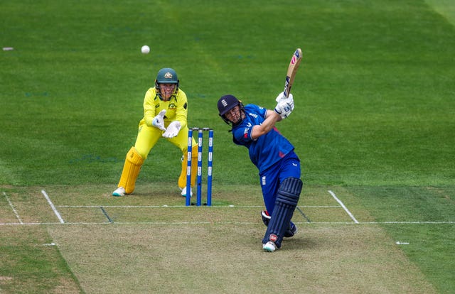 England captain Heather Knight batting during the third one day international of the Women’s Ashes Series