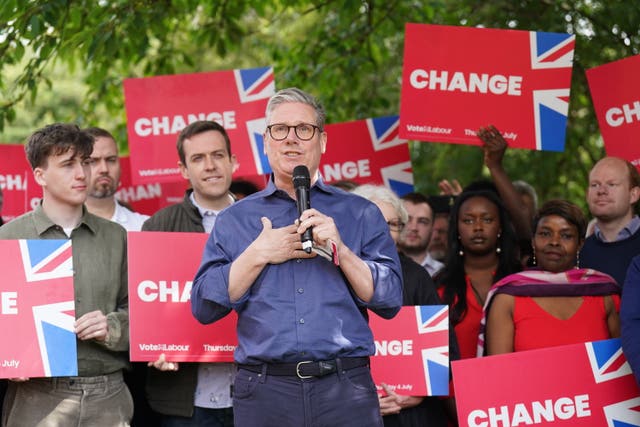 Sir Keir Starmer on the General Election campaign trail 