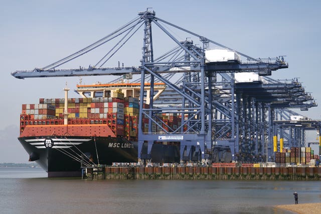 MSC Loreto at the Port of Felixstowe