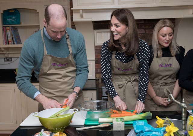 The Duke and Duchess of Cambridge during a visit to Extern at Savannah House in Co Meath, near Dublin