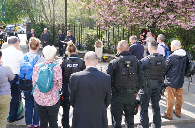 WPC Yvonne Fletcher memorial service