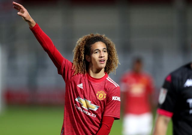 Hannibal Mejbri is pushing to make his first-team debut on Sunday