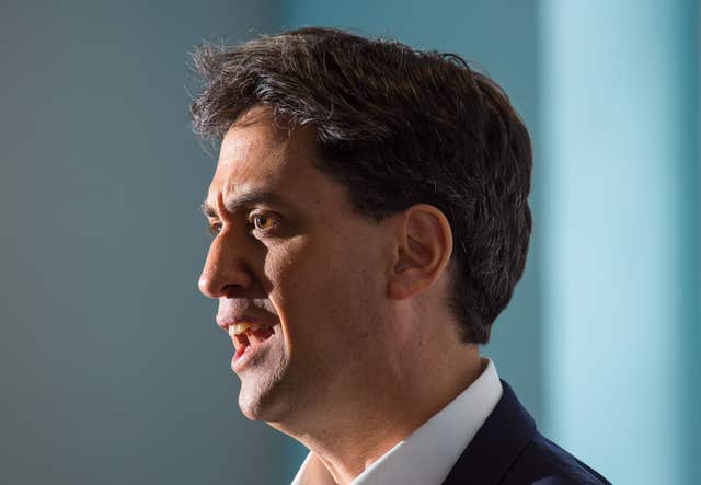 Shadow business secretary Ed Miliband