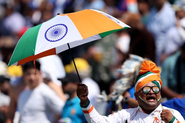 India fans came well prepared in the stands during day four of the ICC World Test Championship Final match at The Oval against Australia 
