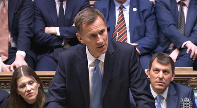 Chancellor of the Exchequer Jeremy Hunt delivering his Budget to the House of Commons 