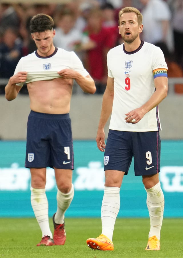 Declan Rice and Harry Kane