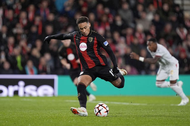 Marcus Tavernier scores from the spot for Bournemouth
