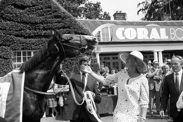 A pat for Sadler’s Wells after winning the Coral-Eclipse