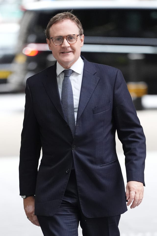 Tom Tugendhat walking outside
